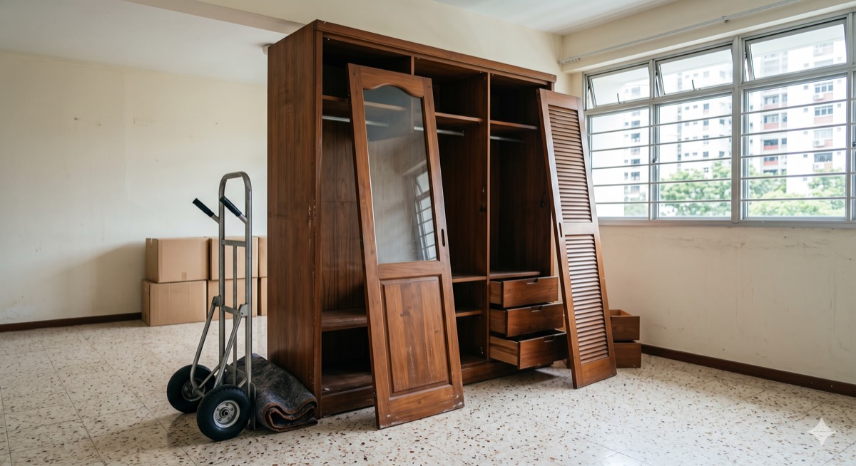 Wardrobe and cabinet disposal Singapore